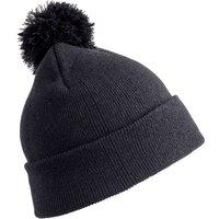 Result Winter Essentials Pom Pom Beanie in Black