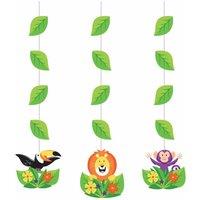 Unique Party Jungle Safari Cut Out Hanging Dration (Pack of 3)