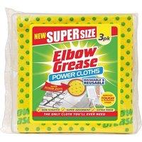 Elbow Grease Cleaning Cloths (Pack of 3) in Bright Yellow