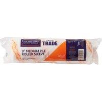 Hamilton For The Trade Medium Pile Paint Roller Sleeve in White