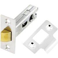 Securit Nickel Plated Bolt Through Mortice Latch in Dark Grey