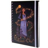 Wish Shine On A5 Notebook in Black