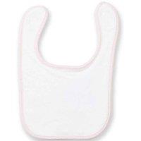 Larkwood Terrycloth Contrast Bib in White