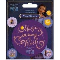 Wish Vinyl Stickers (Pack of 5) in Purple