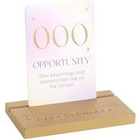 Something Different Angel Affirmation Number Cards With Stand in Off-White