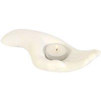 Something Different Open Hand Tealight Holder in White
