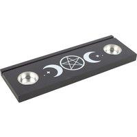 Something Different Triple Moon Tarot Cards Tealight Holder in Black