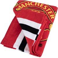 Manchester United FC Core Stripe Beach Towel in Red