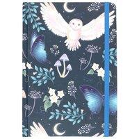 Something Different Night Flight Owl A5 Notebook in Blue