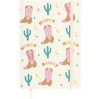 Something Different Cowboy Boot A5 Notebook in White