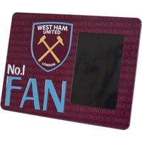 West Ham United FC No. 1 Fan Photo Frame in Dark Red