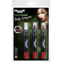 Moon Terror Halloween Body Crayons (Pack of 3) in Dark Green