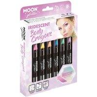 Moon Glitter Iridescent Body Crayons (Pack of 6) in Pink