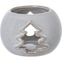 Hill Interiors Ceramic Christmas Tree Tealight Holder in White