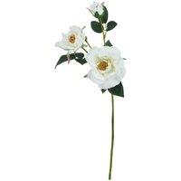 Hill Interiors The Natural Garden Collection Tea Rose Artificial Flower in White