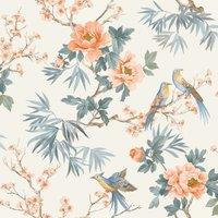 Rasch Amelie Chinoiserie Wallpaper in Orange