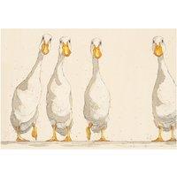 Bev Davies Nice Weather For Ducks Paper Poster in Medium Beige