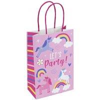 Eurowrap Unicorn Party Bags (Pack of 6) in Pale Pink