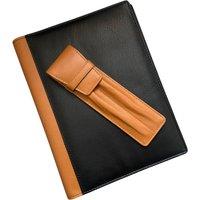 Love EMVY A5 Notebook & Double Pen Case Gift Set - Refillable Journal in Black