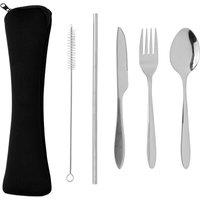 XD Design Reusable Stainless Steel Cutlery Set in Silver