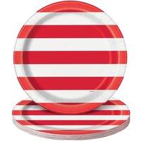 Unique Party Stars & Stripes 4th of July Party Plates (Pack of 8) in White