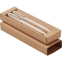 MidOcean Peat Wheat Straw Pen Set Pack of 2 in Beige