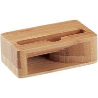 MidOcean Caracol Bamboo Mobile Phone Stand in Cream