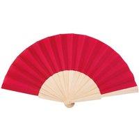 MidOcean Fanny Wood Wood Handheld Fan in Red