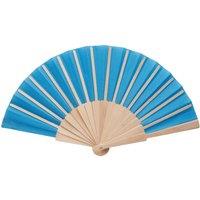 MidOcean Fanny Wood Wood Handheld Fan in Blue