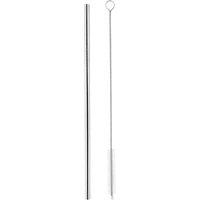 MidOcean Cold Straw Straw & Brush Set in Silver