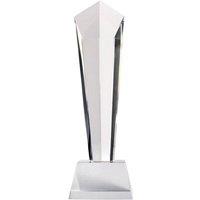 MidOcean Diaward Glass Crystal Trophy in Clear