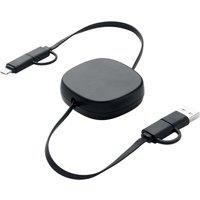 MidOcean Linea Retractable Connector Cable in Black