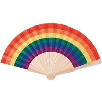 MidOcean Bowfan Rainbow Wooden Handheld Fan