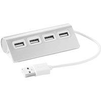 MidOcean Aluhub 4 Charging Cable in Silver