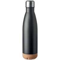 MidOcean Aspen Cork Double Wall 500ml Water Bottle in Black