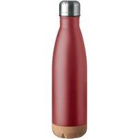 MidOcean Aspen Cork Double Wall 500ml Water Bottle in Burgundy