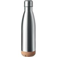 MidOcean Aspen Cork Double Wall 500ml Water Bottle in Silver