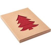 MidOcean Treesguard RPET Felt Cutlery Holder Set (Pack of 4) in Red