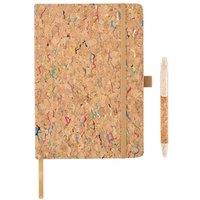 MidOcean Cornota Cork Notebook & Pen in Beige