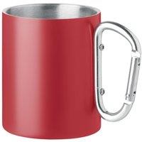 MidOcean Trumba Metal Double Wall 300ml Mug in Red