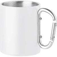MidOcean Trumba Metal Double Wall 300ml Mug in White