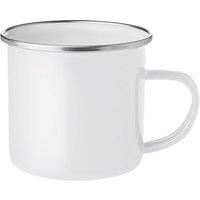 MidOcean Plateado Enamel Sublimation 350ml Mug in White