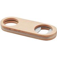 MidOcean Valbamper Bamboo Oval Bottle Opener in Cream
