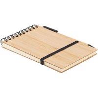 MidOcean Sonorabam Bamboo A6 Notebook & Pen in Black