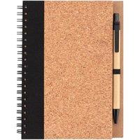 MidOcean Sonora Plus Cork Notebook & Pen in Black