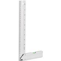 MidOcean Mejure Spirit Level Aluminium Ruler in Silver
