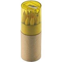 MidOcean Lambut Coloured Pencil (Pack of 12) in Yellow