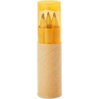 MidOcean Petit Lambut Coloured Pencil (Pack of 6) in Pale Orange