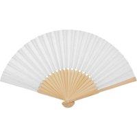 MidOcean Fanny Bamboo Handheld Fan in White