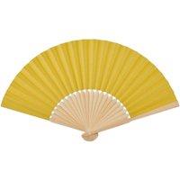 MidOcean Fanny Bamboo Handheld Fan in Yellow